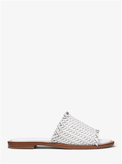 Dee Woven Leather Slide Sandal 